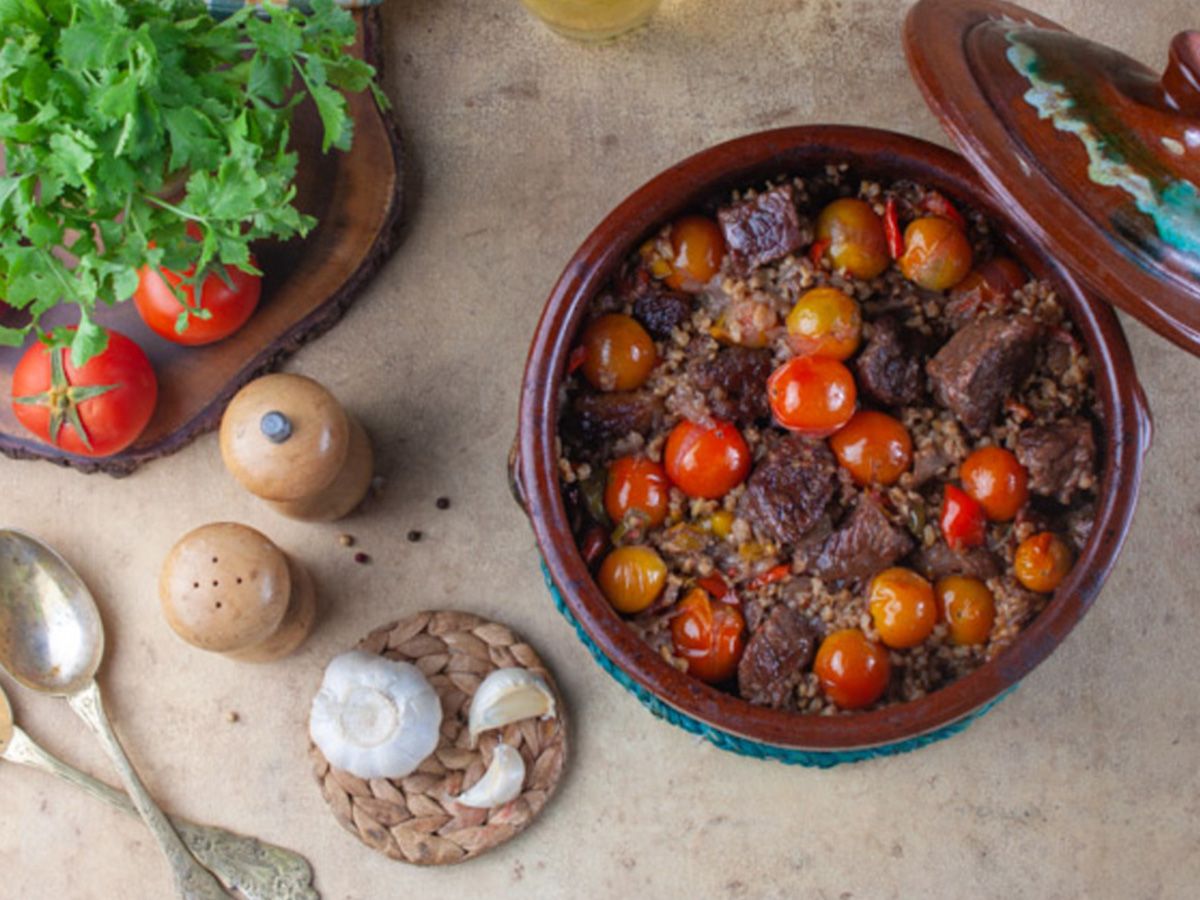 grits with meat casserole