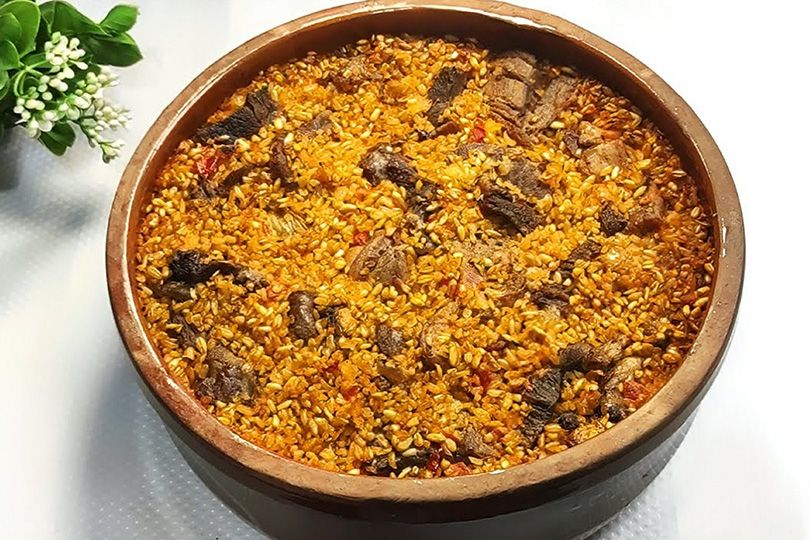 Freekeh casserole with meat