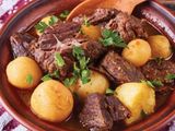 Veal Cubes Casserole With Rice