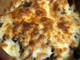 Mozzarella liver casserole