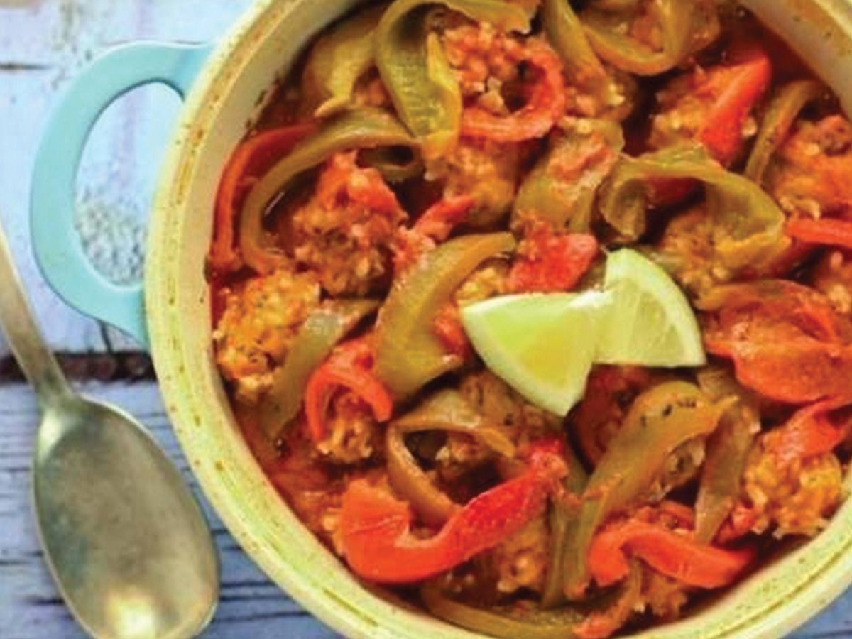 Shrimp kofta casserole red sauce