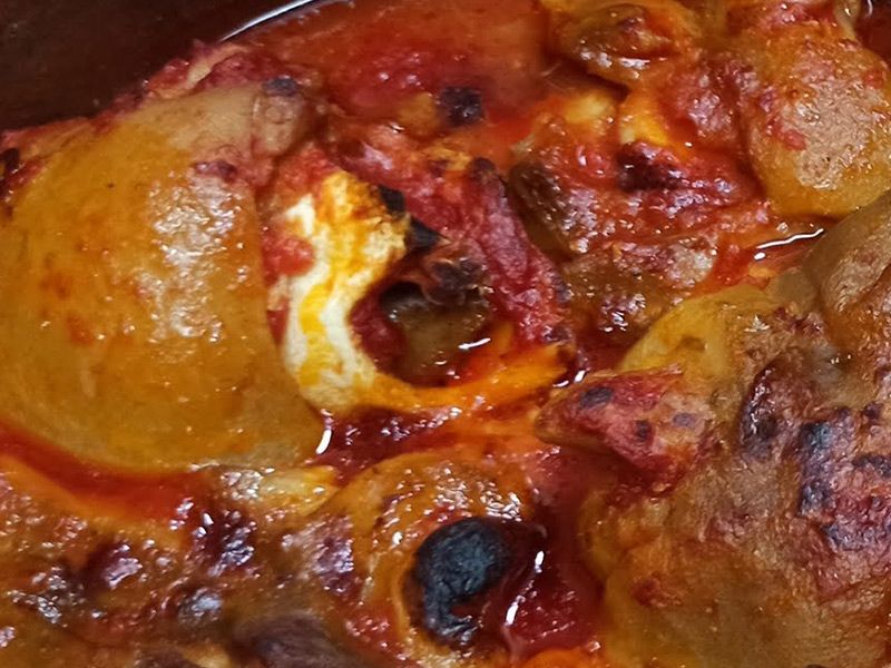 Alexandrian Knuckles With Tomato Sauce Casserole