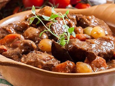 Onion With Meat Casserole