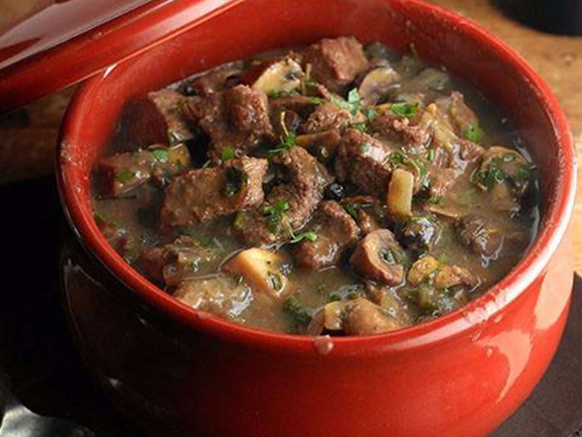meat with onion casserole