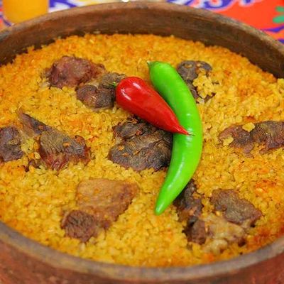 Freekeh Meat Tajine