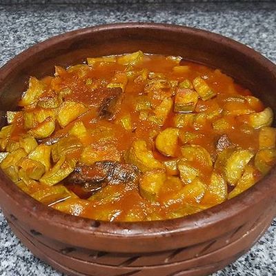 Zucchini Tagine with Meat