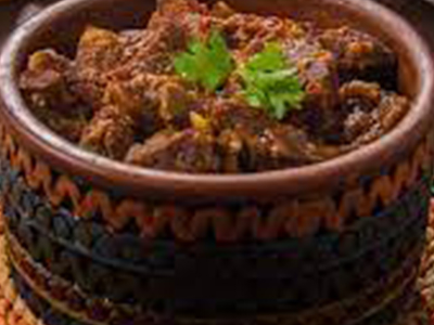 Meat with onion casserole
