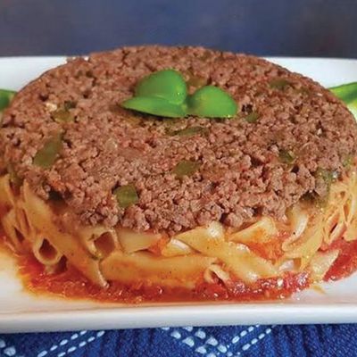 طاجن لحم بموزاريلا