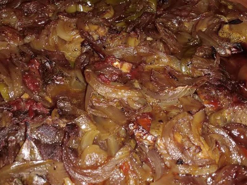 Meat With Onion Casserole