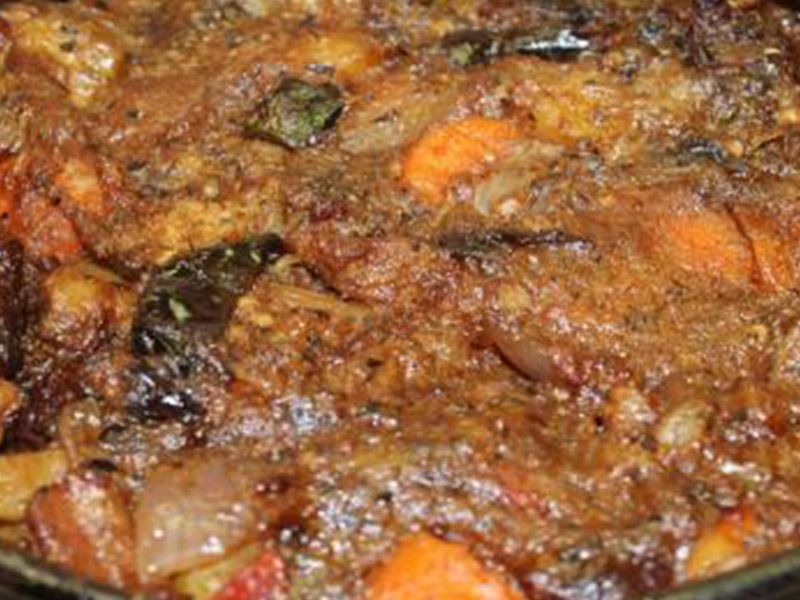 Meat With Onion Casserole