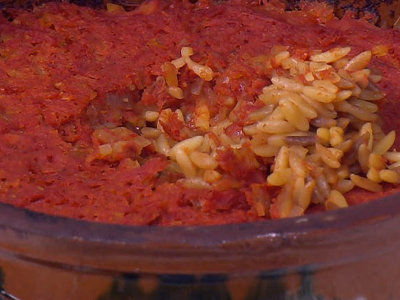 Orzo with Meat Casserole