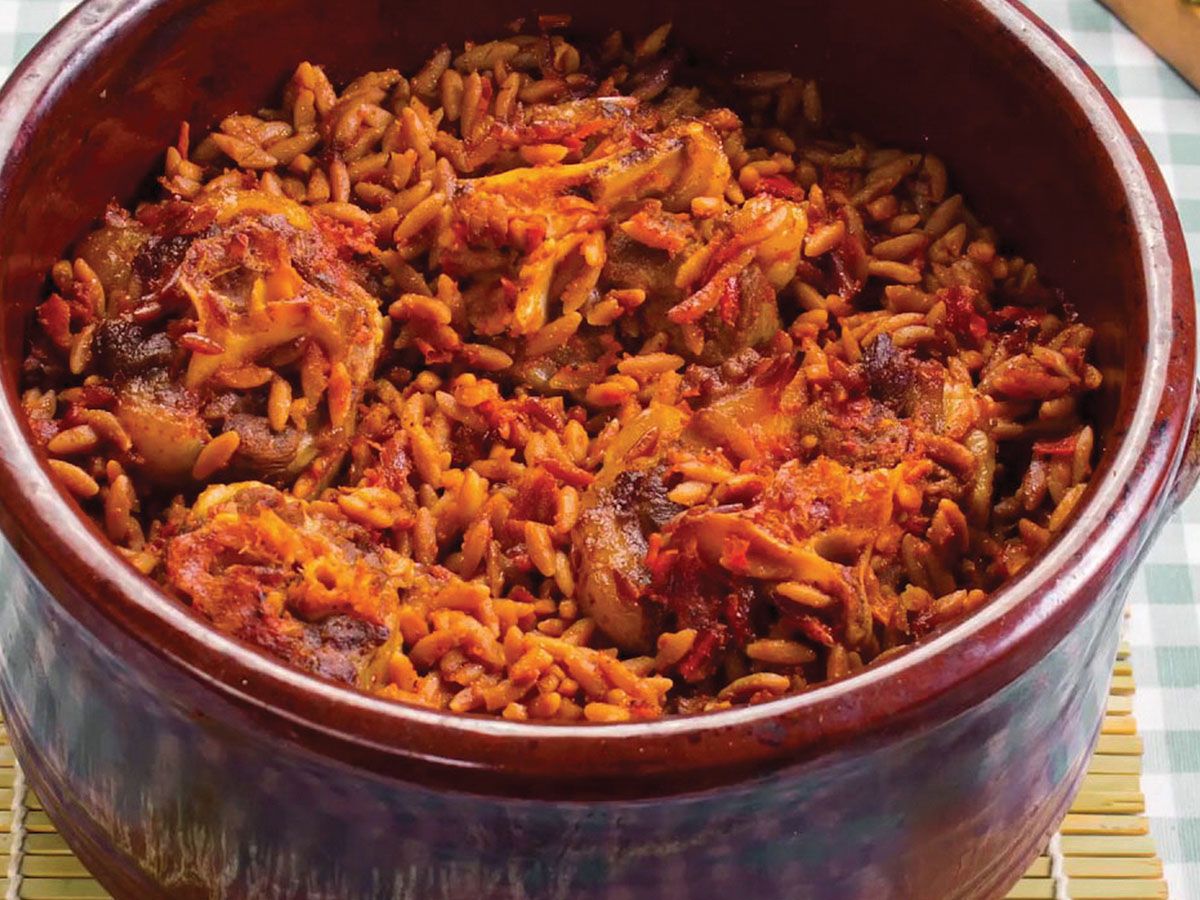Orzo With Meat Casserole