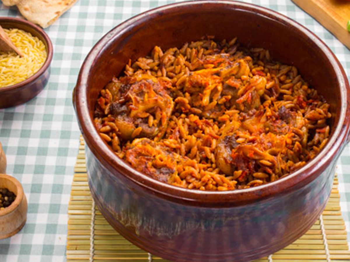 Orzo With Oxtail Tajine