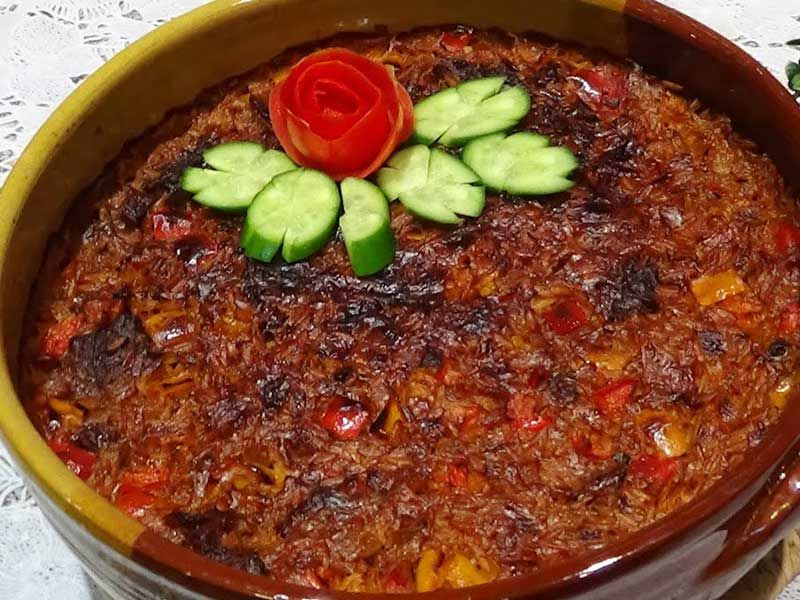 Orzo With Meat Casserole
