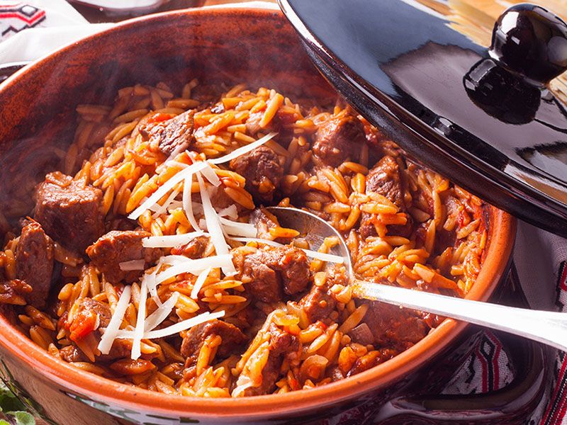 orzo with meat Casserole