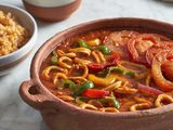 Mixed vegetable casserole with meat