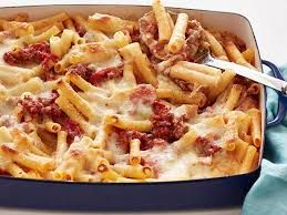 Pasta With Pastrami And Mozzarella Cheese Casserole