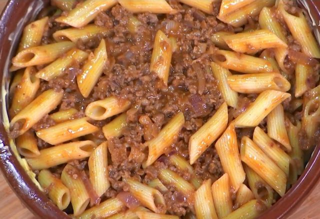 Pasta With Meat Casserole