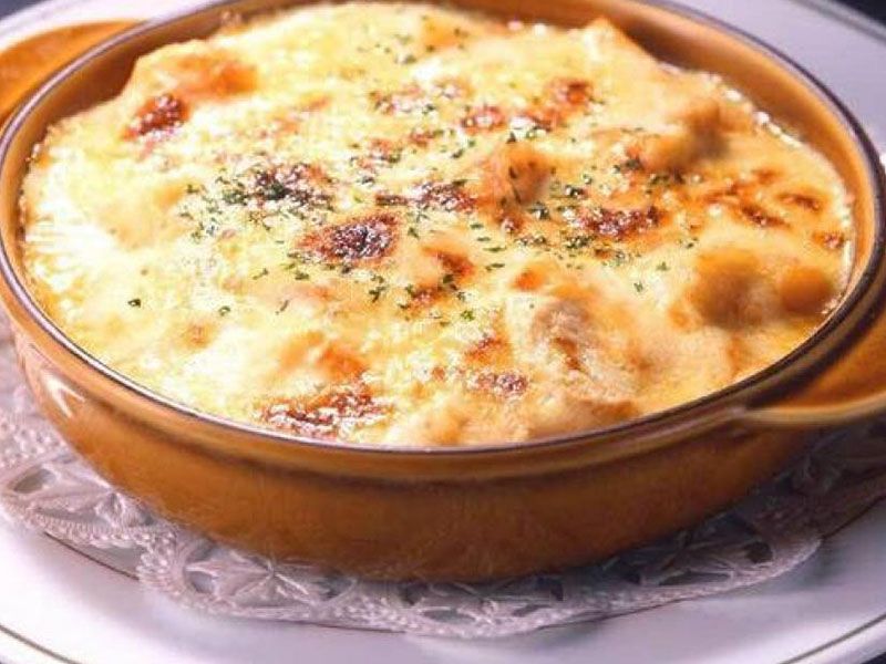 Shrimp Alfredo Pasta Casserole