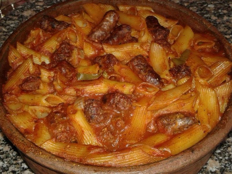 Pasta With Oriental Sausage Casserole