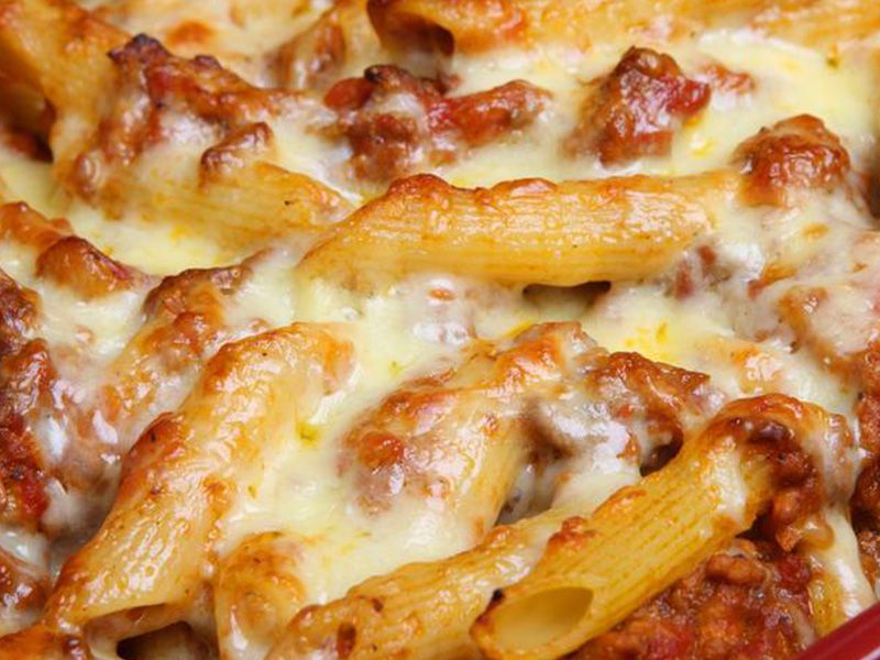 Oven Pasta With Minced Meat
