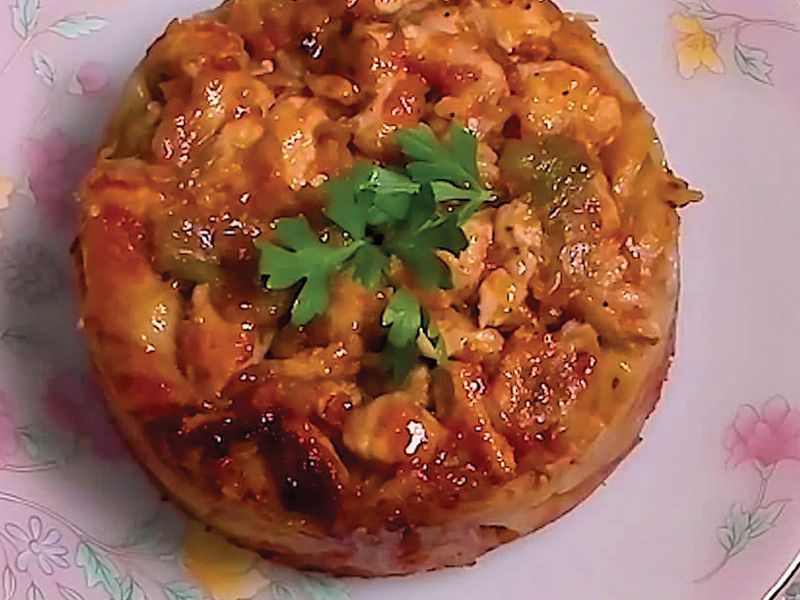 Red Sauce Pasta With Chicken Casserole