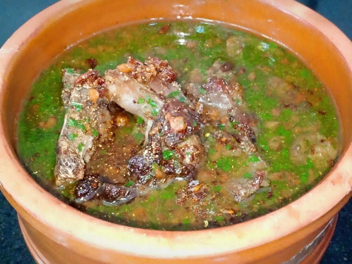 Molokhia With Meat Casserole