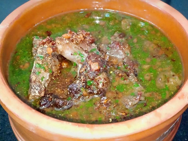 Molokhia With Mutton Meat Casserole