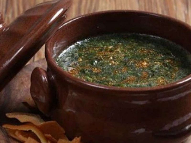 Molokhia With Meat Casserole