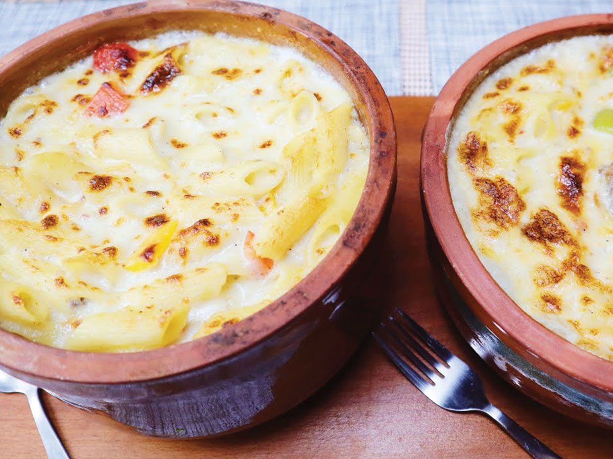 Meat mozzarella casserole