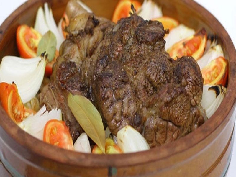 Shank With Fatteh Casserole