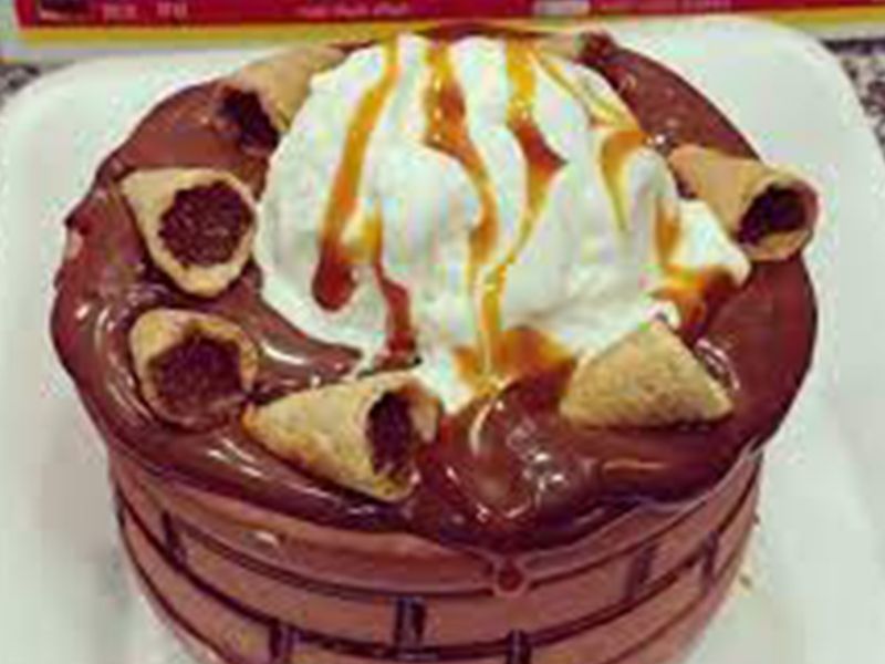 Nutella Chocolate With Cono Ice Cream Casserole