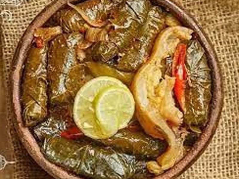 Vine Leaves With Knuckles Casserole