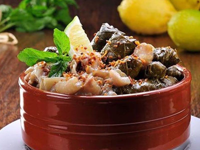Vine Leaves with Knuckles Casserole