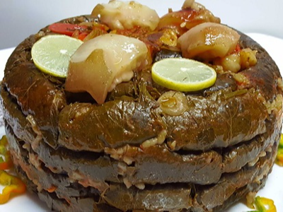 Vine Leaves With Knuckles Casserole