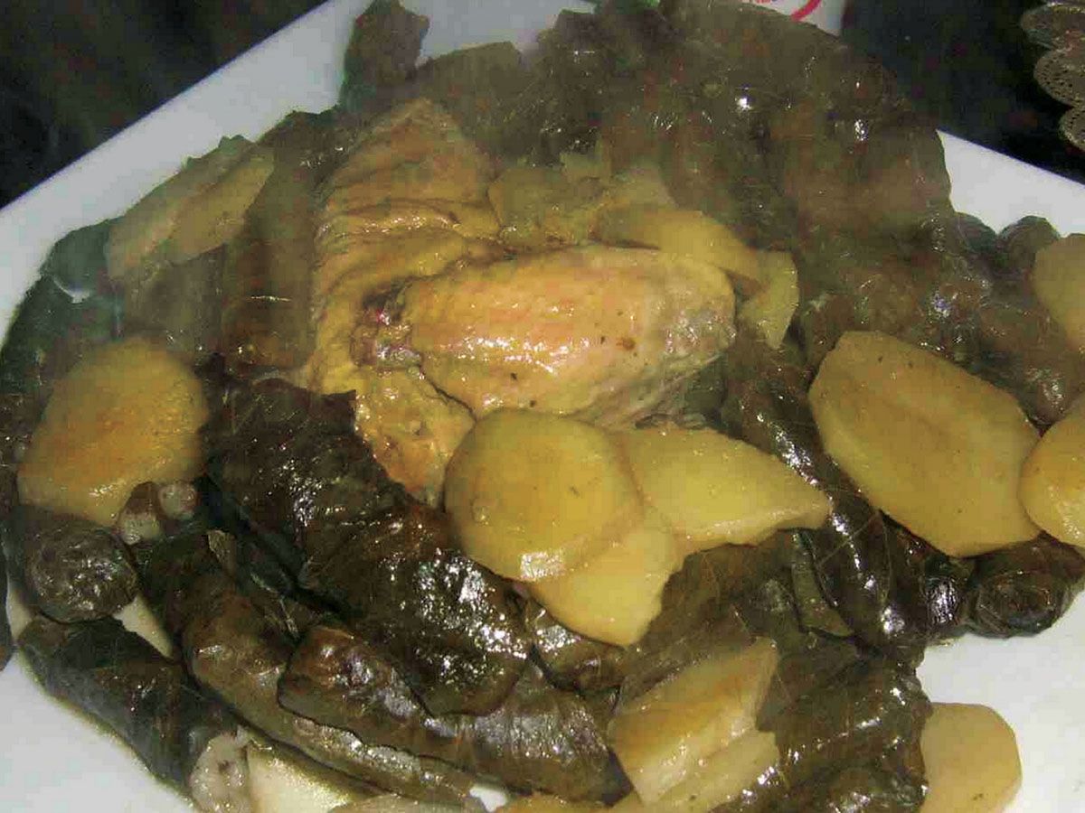 Vine Leaves with Knuckles casserole