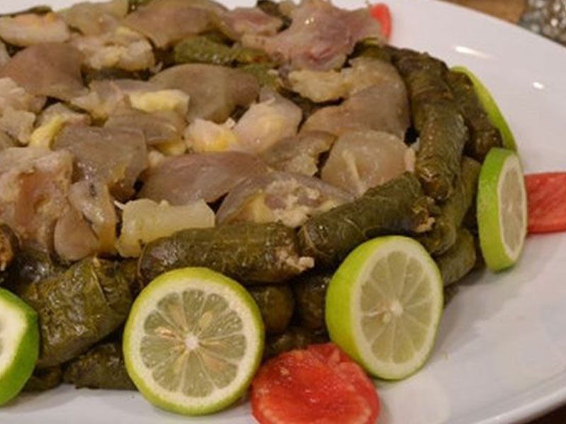 Vine Leaves With Knuckles Casserole