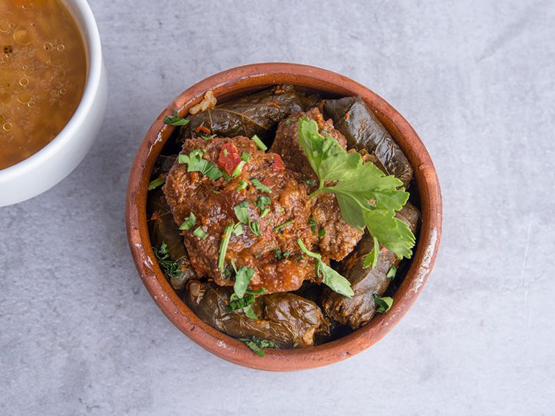 Vine Leaves With Meat Casserole