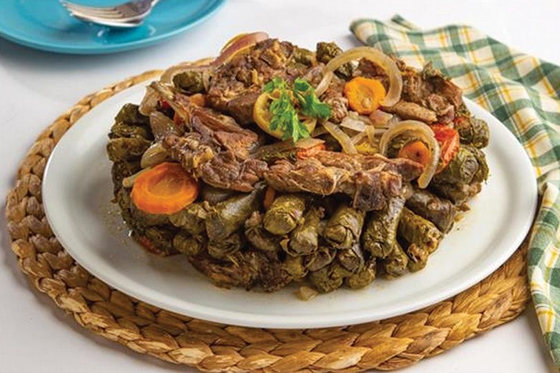 Mahshi Vine Leaves With Meat