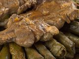 Vine Leaves with Mutton Meat Casserole