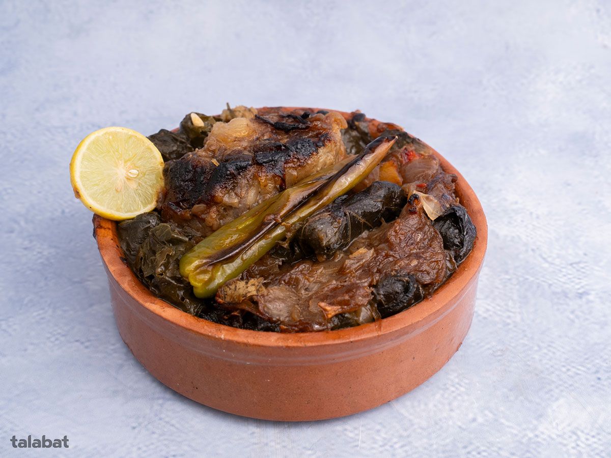 Vine Leaves Casserole With Oxtail
