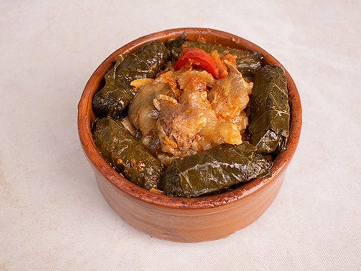 Grape leaves and Knuckles casserole