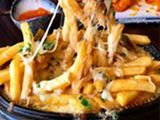 French Fries With Crispy Chicken Pan