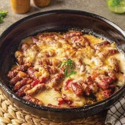 Cheese with Sausage Tasa