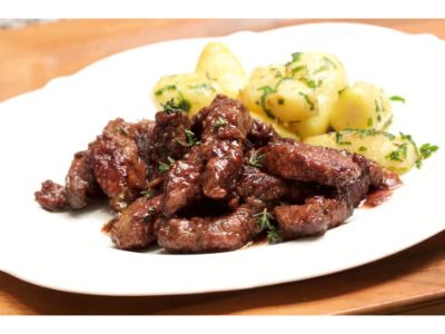 Liver With Spicy Potato Pan