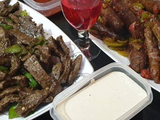 Liver With Oriental Sausage Skillet