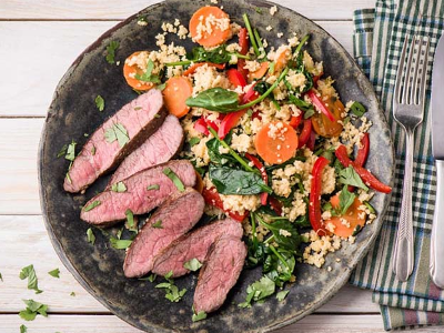 Smoked beef mix pan