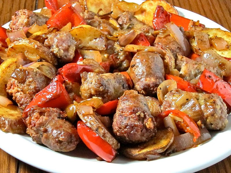 Oriental Sausage Pan