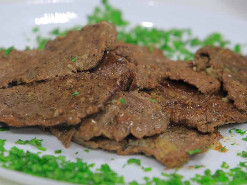 Roasted Meat Slices With Leia Pan