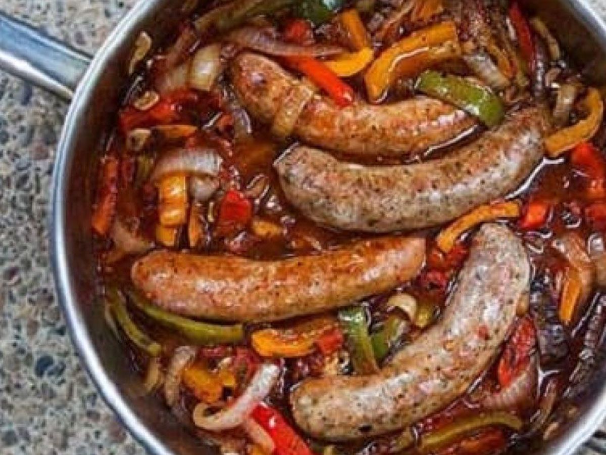 Grilled Sausage Oriental Pan